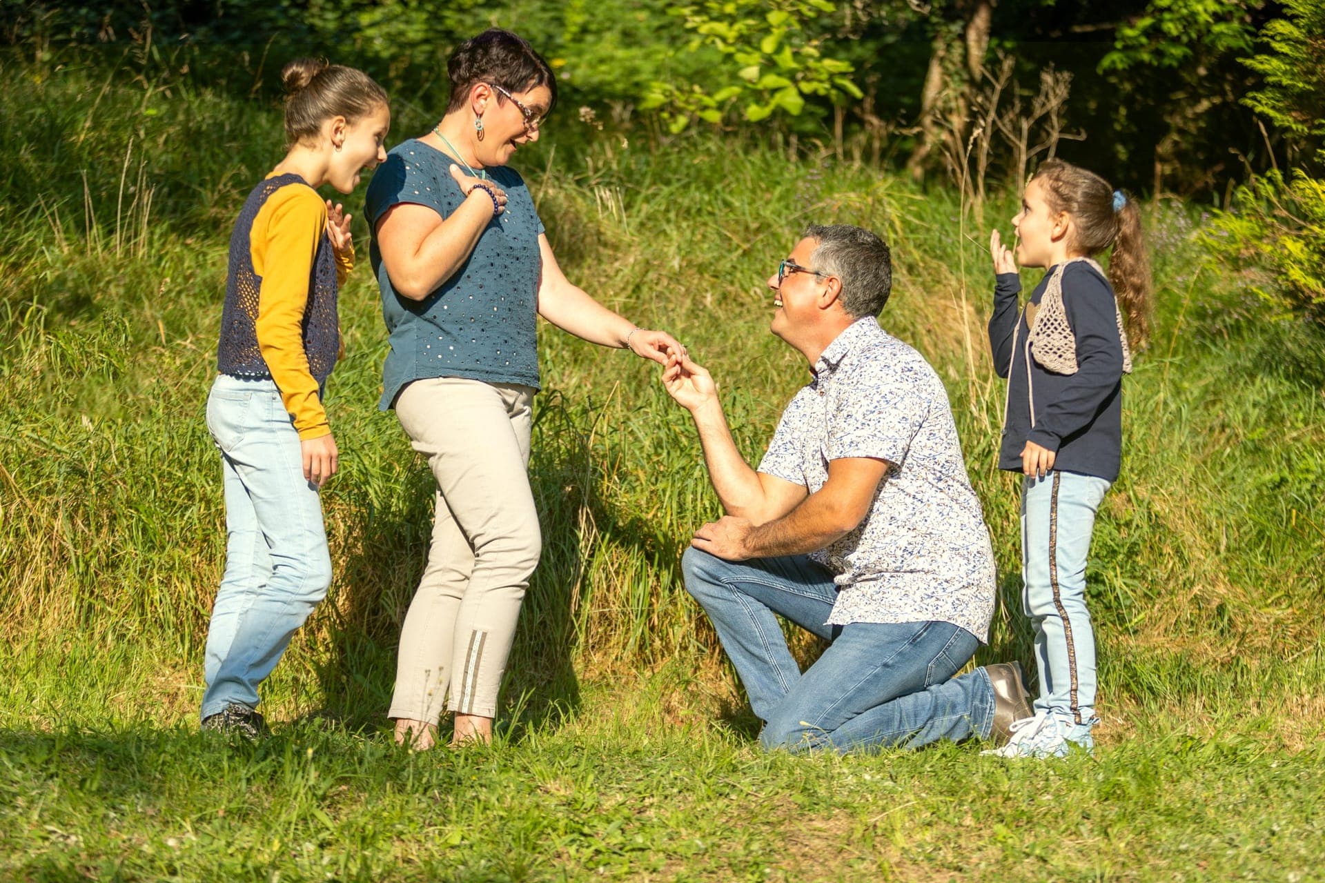 Promenade en famille immortalisée