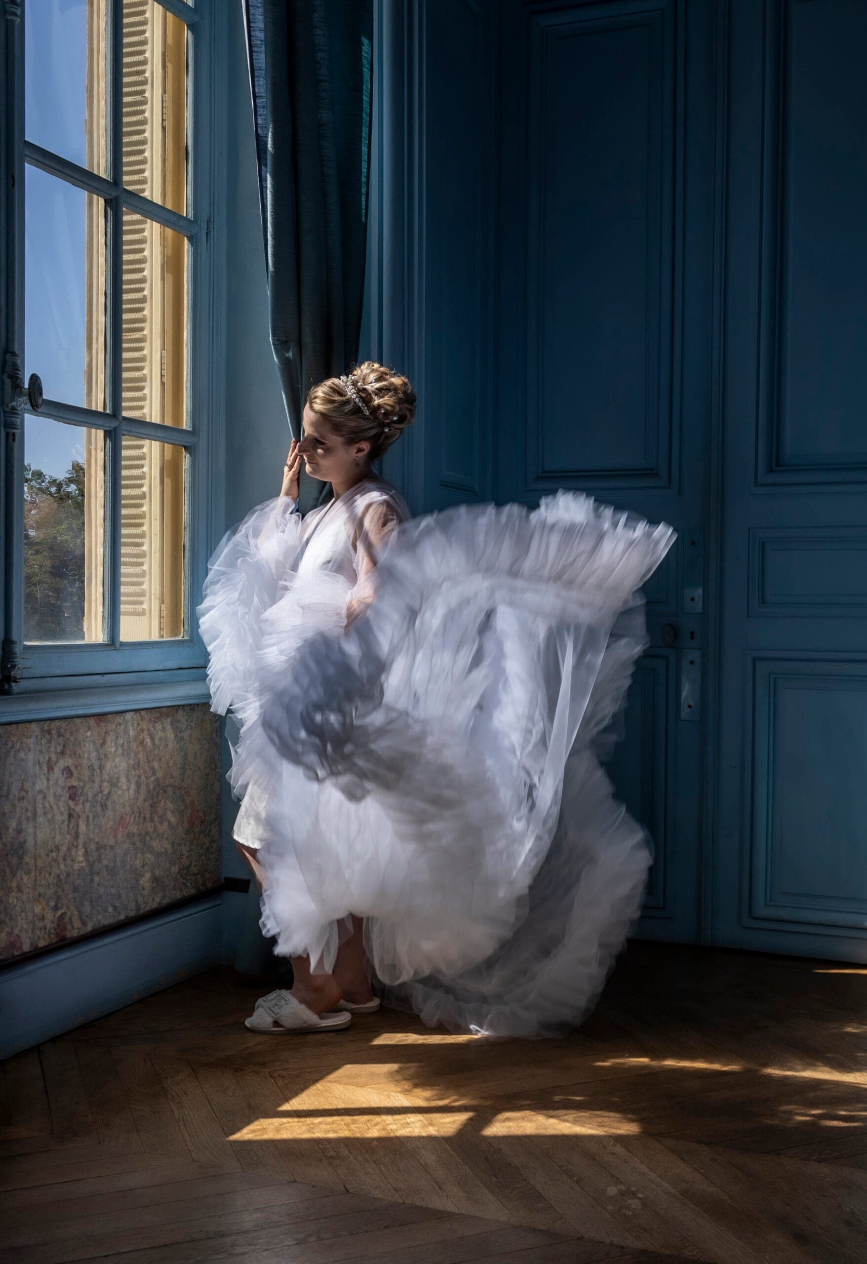 Portrait spontané de mariée